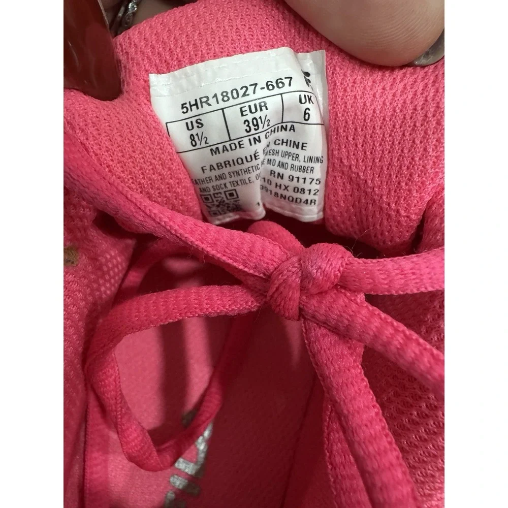 Fila Sport Soar 2  Women's size 8.5 Hot Pink ‎ Silver RUNNING WALKING Tennis